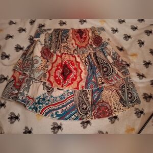 Bohemian Multicolor Paisley Skirt